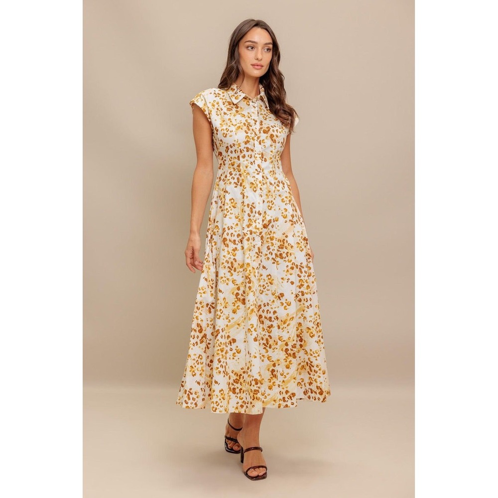 NWT Flying Tomato Buttercup Kiss Woven Midi Dress / Size Small / Never Worn